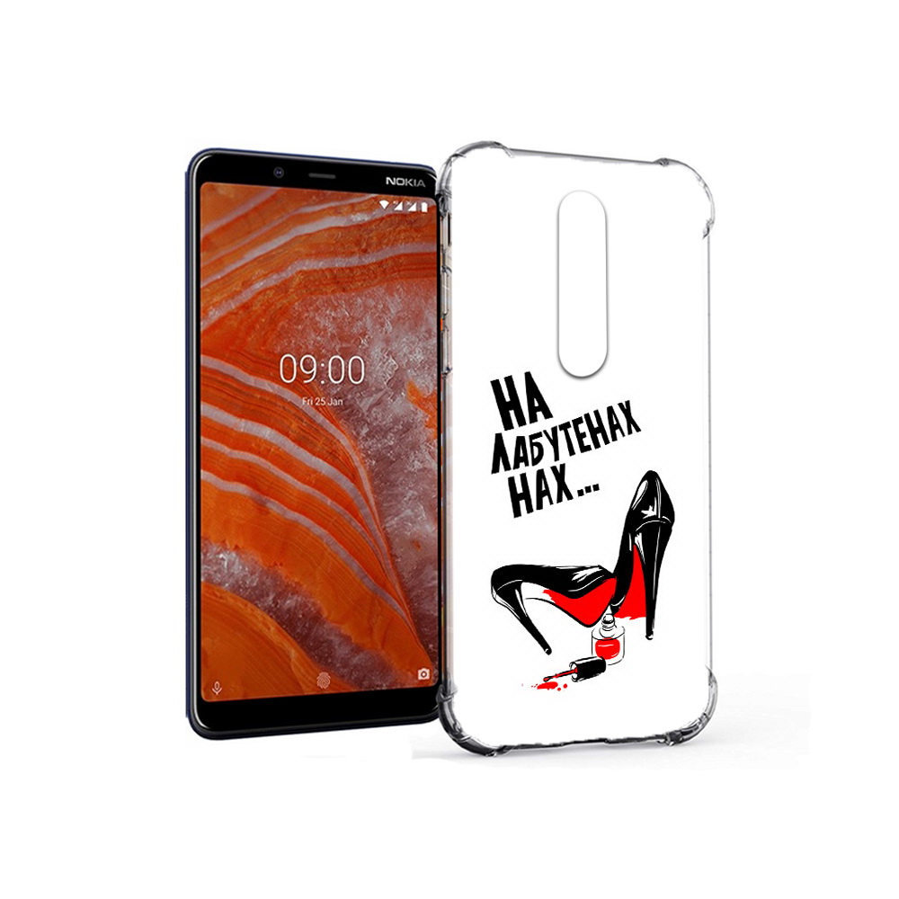 

Чехол MyPads Tocco для Nokia 3.1 Plus на лабутенах (PT121397.96.493), Прозрачный, Tocco