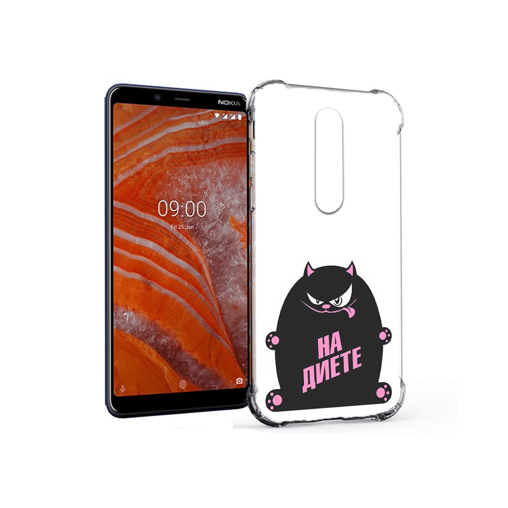 

Чехол MyPads Tocco для Nokia 3.1 Plus на диете (PT121397.96.492), Прозрачный, Tocco