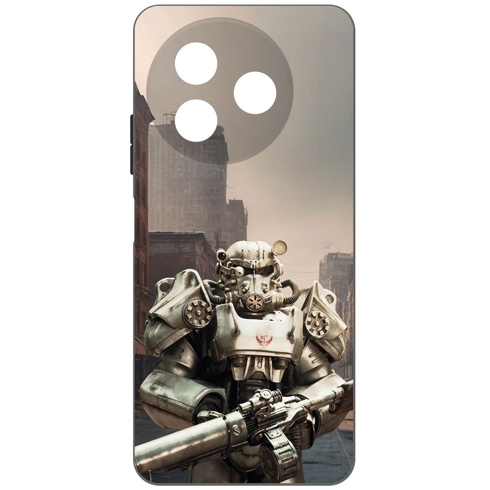 

Чехол-накладка Krutoff Soft Case Фоллаут (Fallout) - Рыцарь Братства для ITEL S24 черный