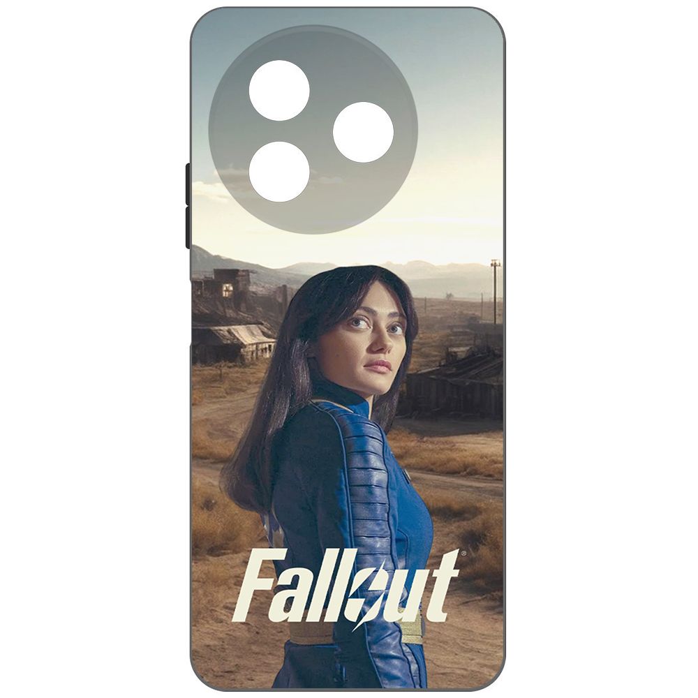 

Чехол-накладка Krutoff Soft Case Фоллаут (Fallout) - Люси в пустошах для ITEL S24 черный