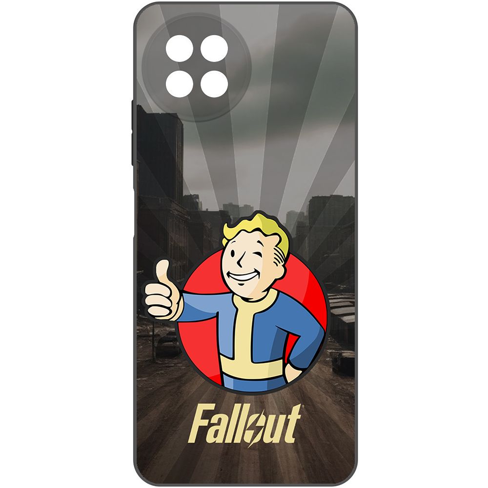 

Чехол-накладка Krutoff Soft Case Фоллаут (Fallout) - Волт-бой для ITEL S23 черный