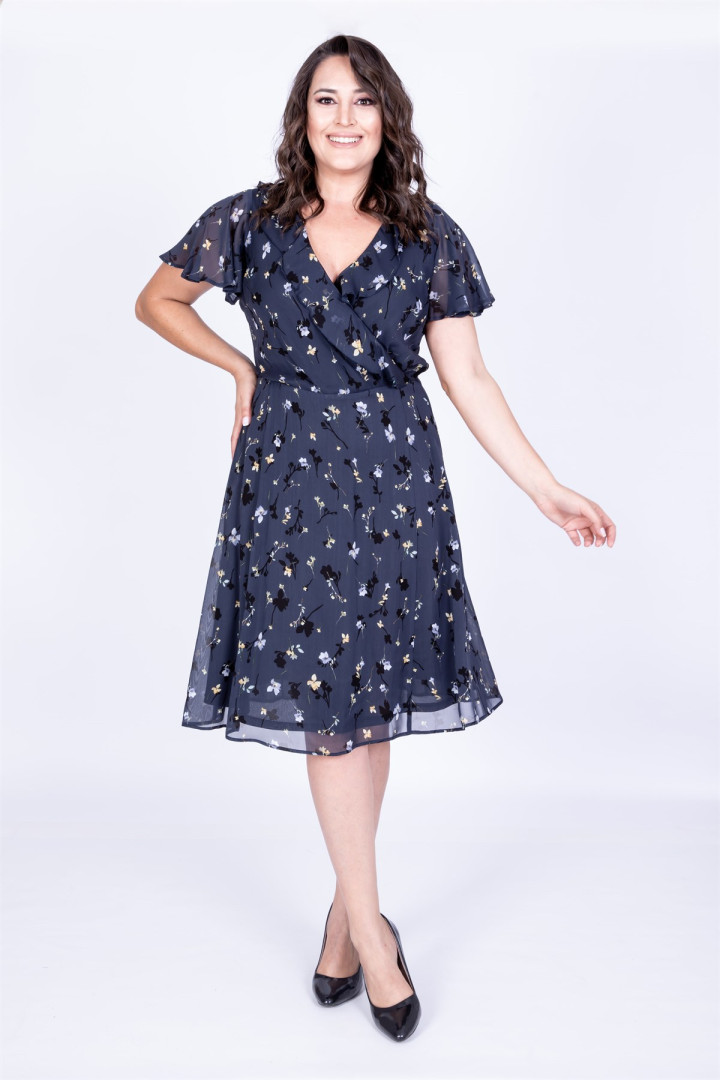 

Платье женское My Line Moda 707 синее 46 RU (товары доставляются из-за рубежа), 707