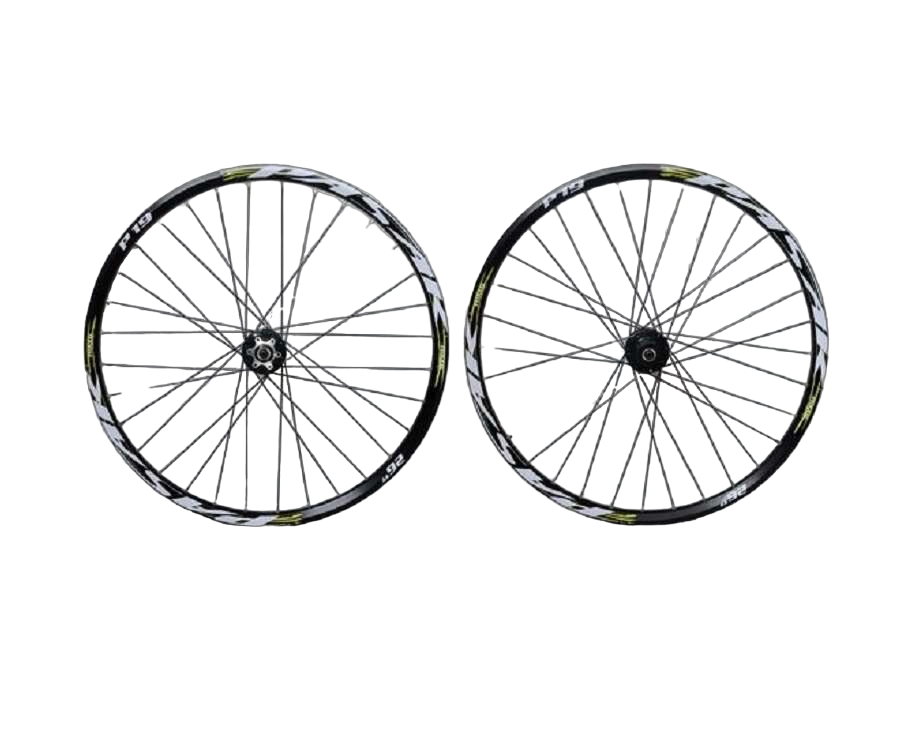 Комплект велосипедных колес PASAK P19. 27,5 дюймов. Черный-Коричневый