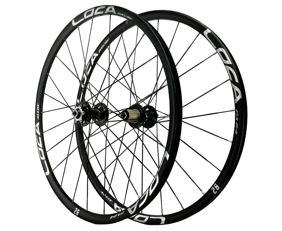 Комплект велосипедных колес PASAK HB12/PA24. 27.5. Черный-Белый