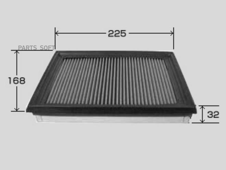 

VIC AN222V Фильтр воздушный VIC AN-222V QR25DE '07-,VG30DTT '90-,KOLEOS '08-