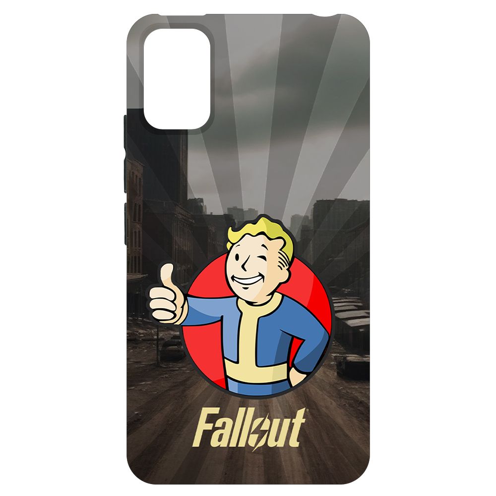 

Чехол-накладка Krutoff Soft Case Фоллаут (Fallout) - Волт-бой для ITEL A17 черный