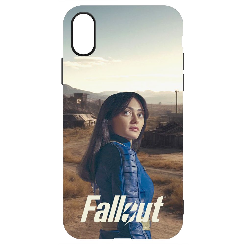 

Чехол-накладка Krutoff Soft Case Фоллаут (Fallout) - Люси в пустошах для iPhone XS черный