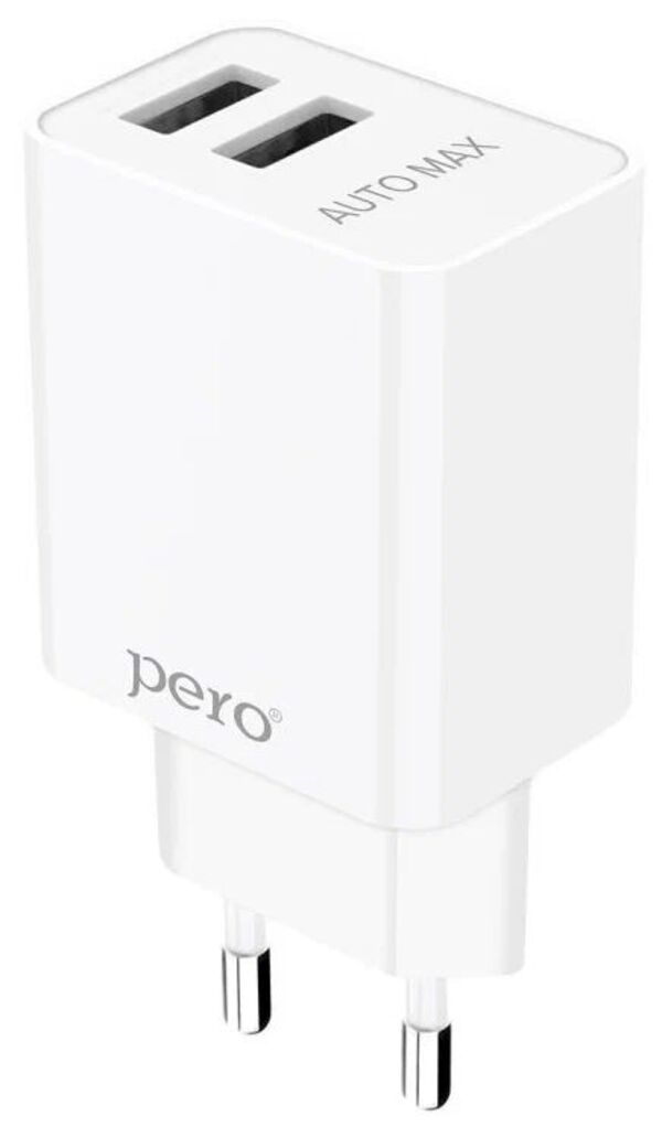 

Сетевое зарядное устройство PERO отсутствует 2xUSB 2.1 А белый