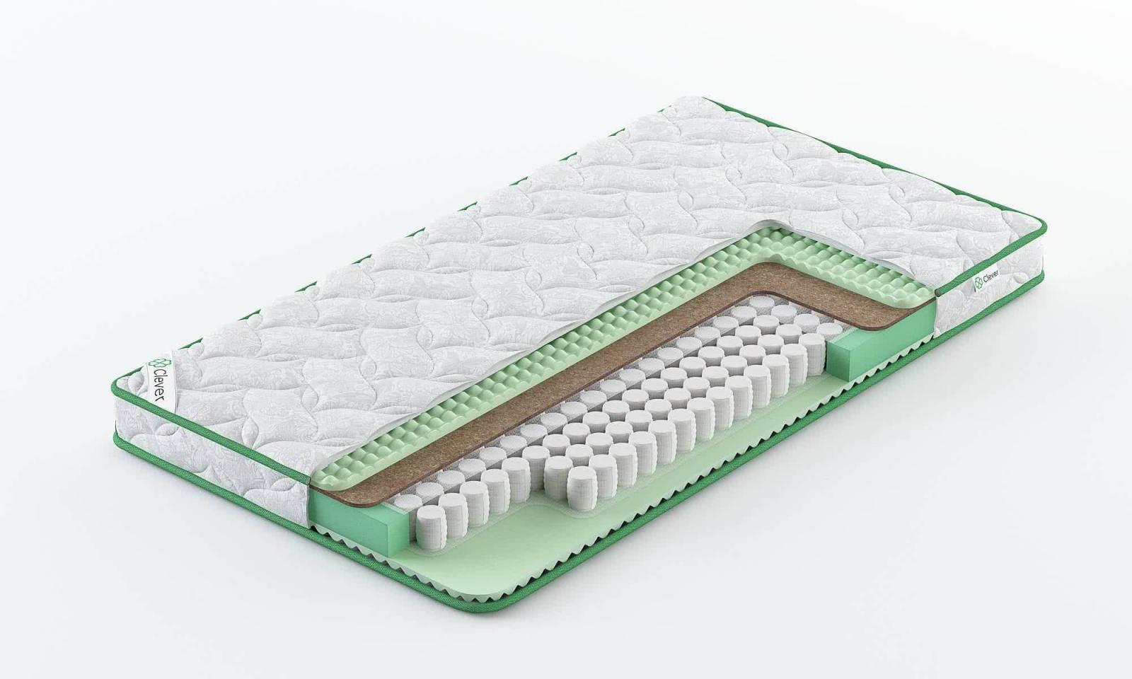 

Матрас Clever Teen Hard 70x215, Белый, Teen Hard