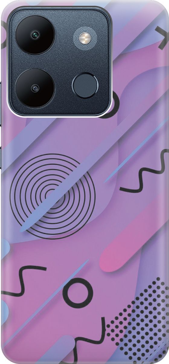 

Чехол на Infinix Smart 7/Tecno Spark Go 2023/Pop 7/Pop 7 Pro "Сиреневый супрематизм", Голубой;розовый, 158833