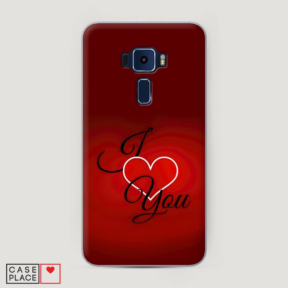 

Чехол Awog на Asus Zenfone 3 ZE552KL "I love you 3", Красный;черный, 41250-6