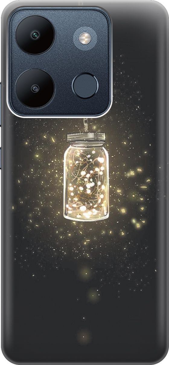 

Чехол на Infinix Smart 7/Tecno Spark Go 2023/Pop 7/Pop 7 Pro "Ночной светильник", Желтый;оранжевый, 158844