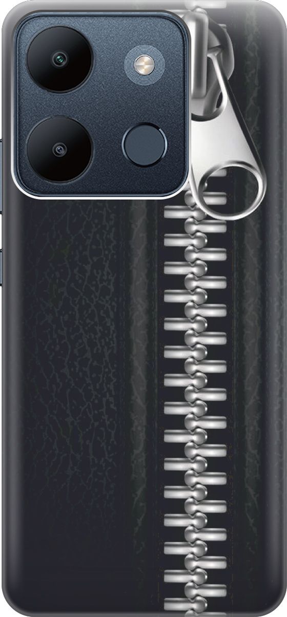 

Чехол на Infinix Smart 7/Tecno Spark Go 2023/Pop 7/Pop 7 Pro "Молния", Серый;черный, 158845