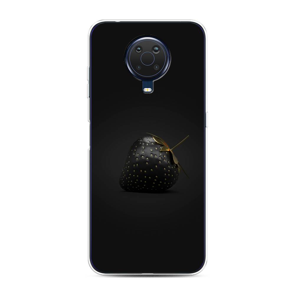 

Чехол Awog на Nokia G20 / Нокиа G20 "Черная клубника", Золотистый;черный;серый, 124150-10