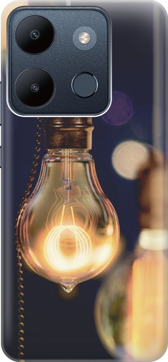 

Чехол на Infinix Smart 7/Tecno Spark Go 2023/Pop 7/Pop 7 Pro "Ретро-лампа", Желтый;синий, 158844