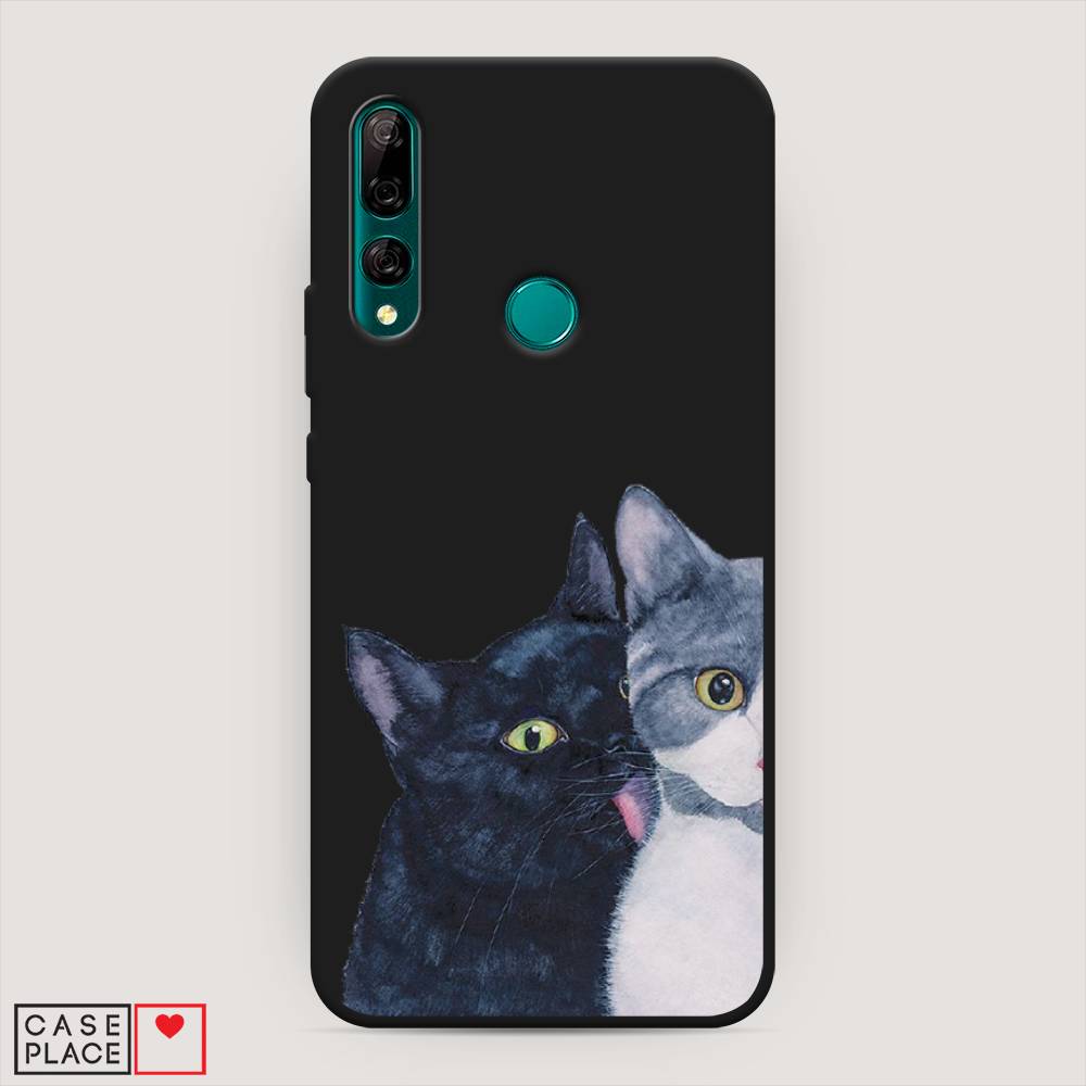 

Чехол Awog на Huawei Y9 Prime 2019 "Кошачья любовь", Синий, 611952-1