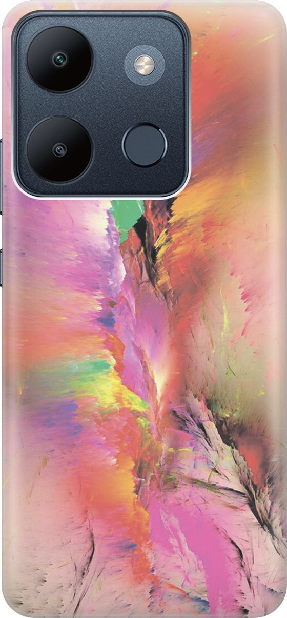 

Чехол на Infinix Smart 7/Tecno Spark Go 2023/Pop 7/Pop 7 Pro "Красочный разлом", Желтый;зеленый, 158833