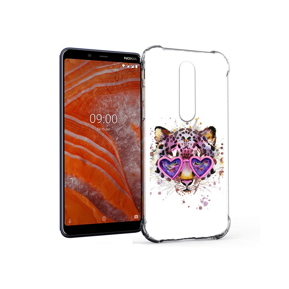 

Чехол MyPads Tocco для Nokia 3.1 Plus модный леопард (PT121397.96.480), Прозрачный, Tocco