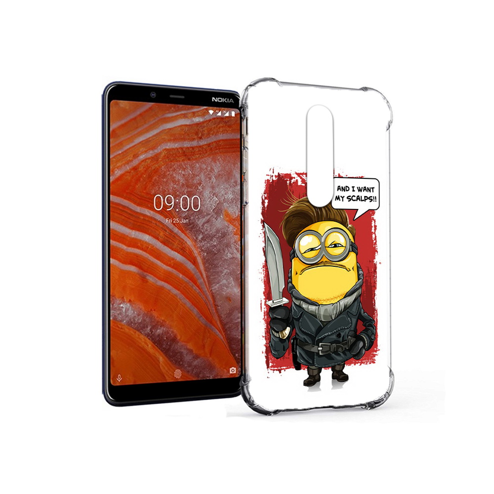 

Чехол MyPads Tocco для Nokia 3.1 Plus миньон убийца (PT121397.96.477), Прозрачный, Tocco