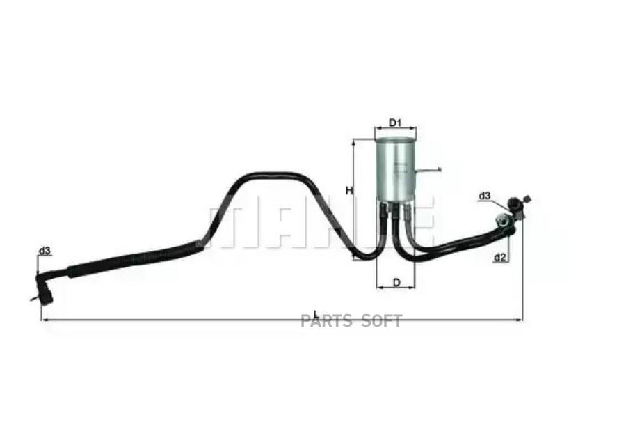 

Фильтр топливный KNECHT/MAHLE KL544, KL544