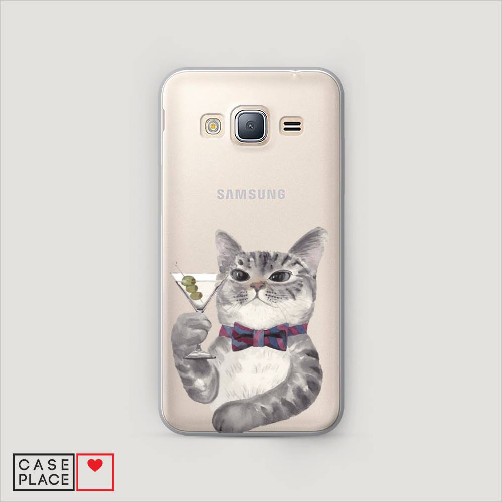 

Чехол Awog "Кот джентльмен" для Samsung Galaxy J3 2016