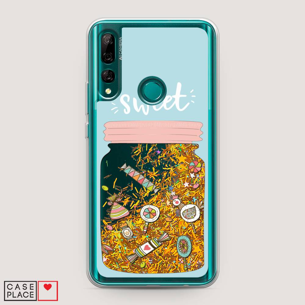 

Чехол Awog на Huawei Y9 Prime 2019 "Конфетки в банке", Голубой, 611990-1