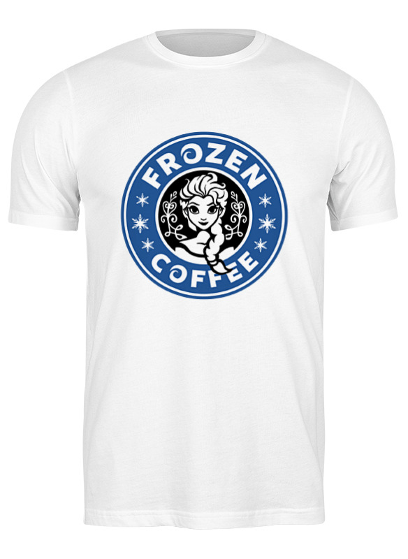 

Футболка мужская Printio Frozen coffee белая S, Белый, Frozen coffee