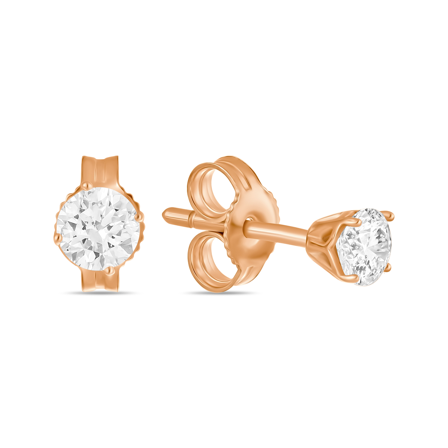 

Серьги из красного золота с фианитом Лукас-Голд E01-Z-59853-Z, E01-Z-59853-Z