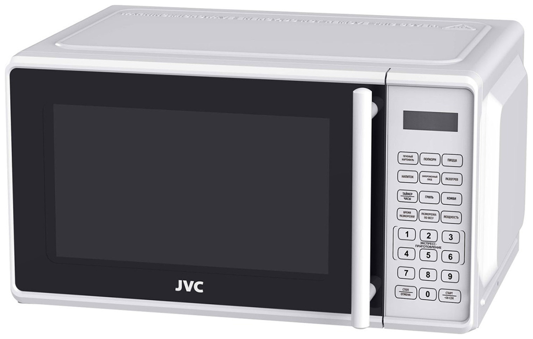 Микроволновая печь с грилем JVC JK-MW425SG белый стол атлант 04 1100 700х750 галифакс белый опора атлант