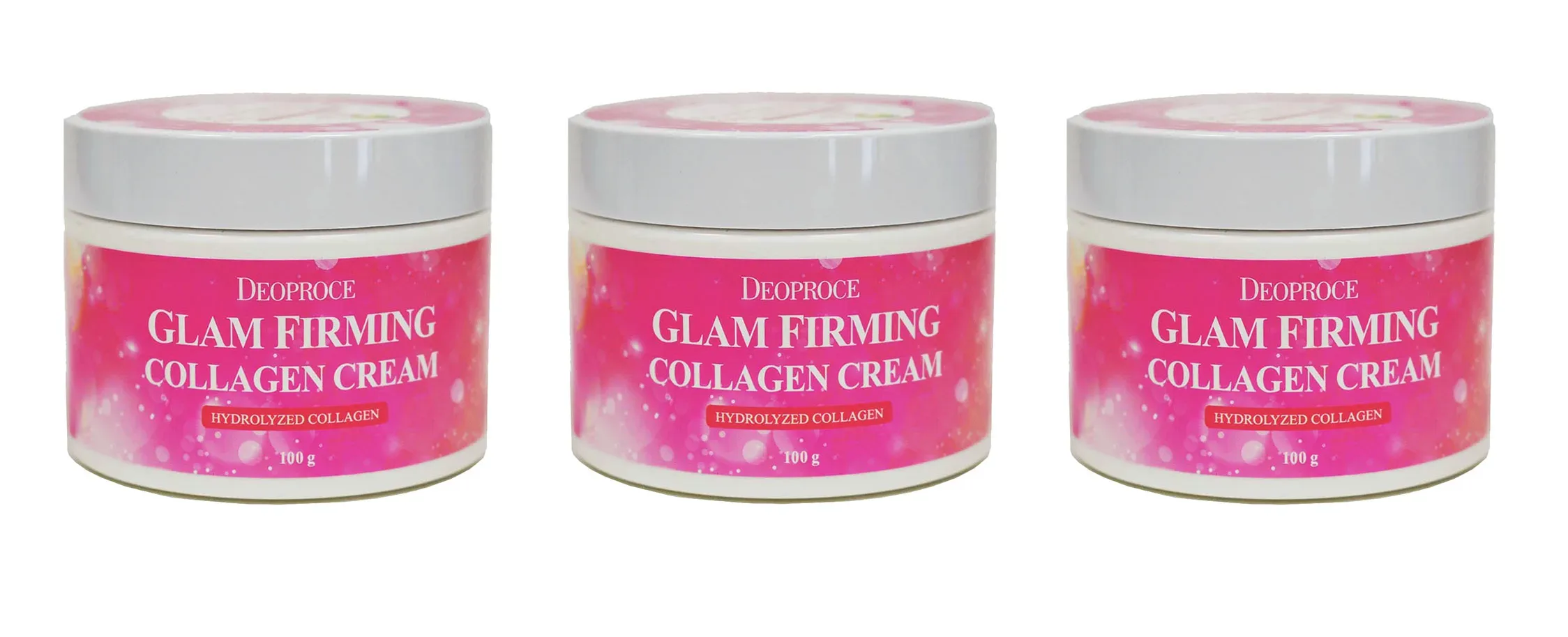 Крем Deoproce Moisture Glam Firming Collagen Cream 100 г 3 шт