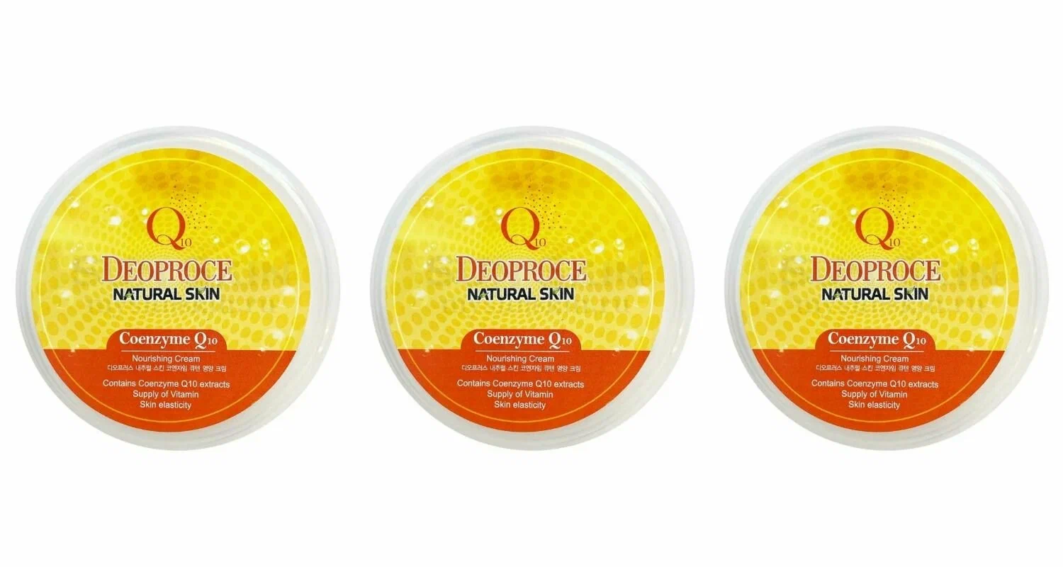 Крем Deoproce для лица и тела с коэнзимом 100 г 3 шт