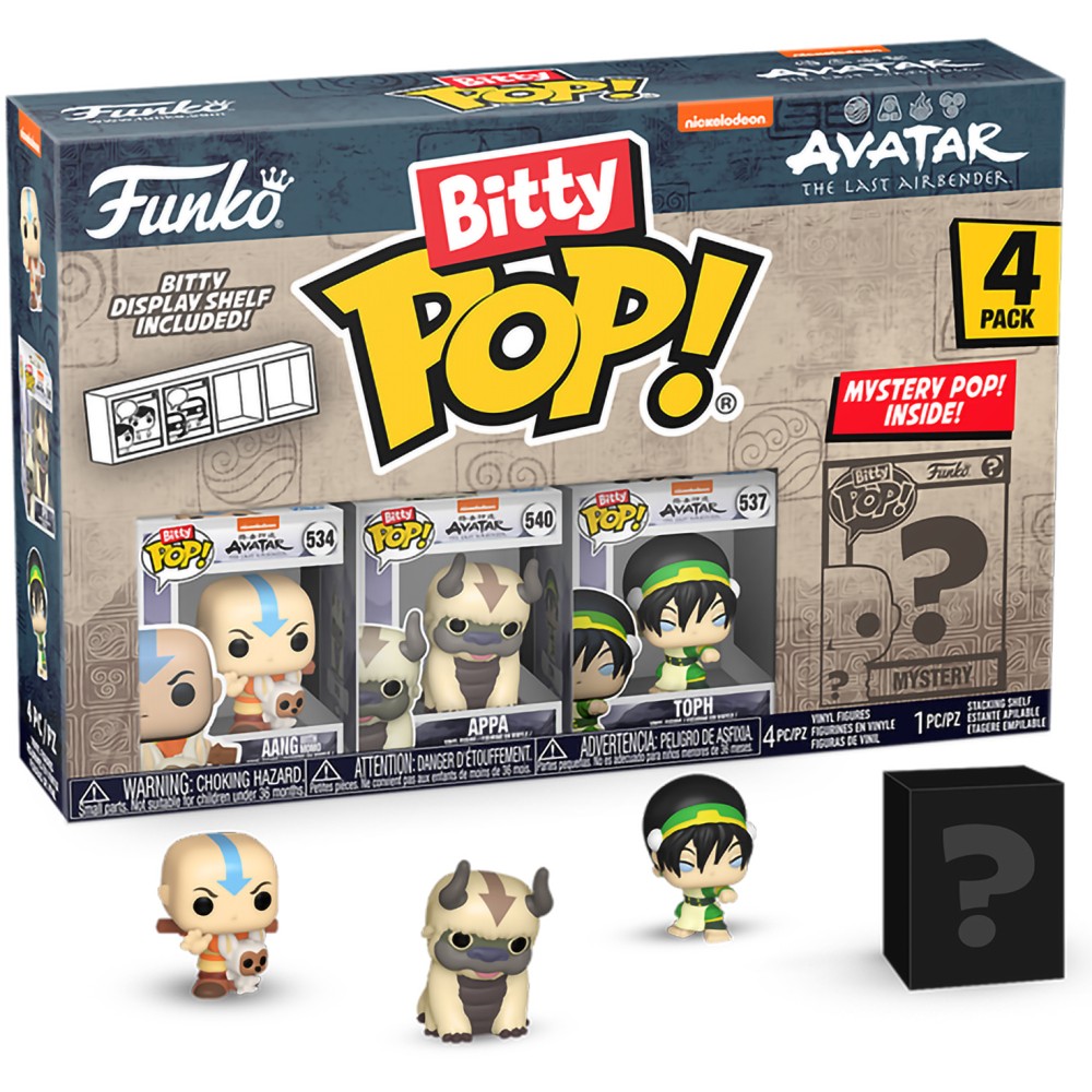 

Фигурка Funko Bitty POP! Avatar The Last Airbender Aang;Appa;Toph;Mystery (1 of 4) 4PK