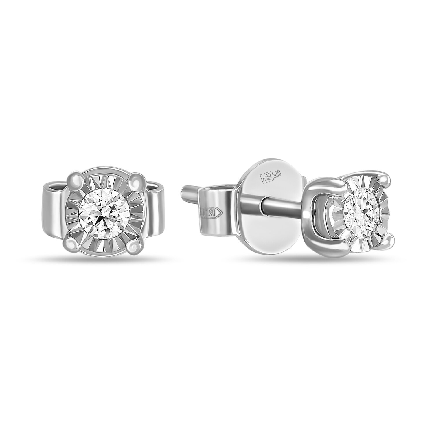 

Серьги из белого золота с бриллиантом Лукас-Голд E01-D-PL-34048-W, E01-D-PL-34048-W