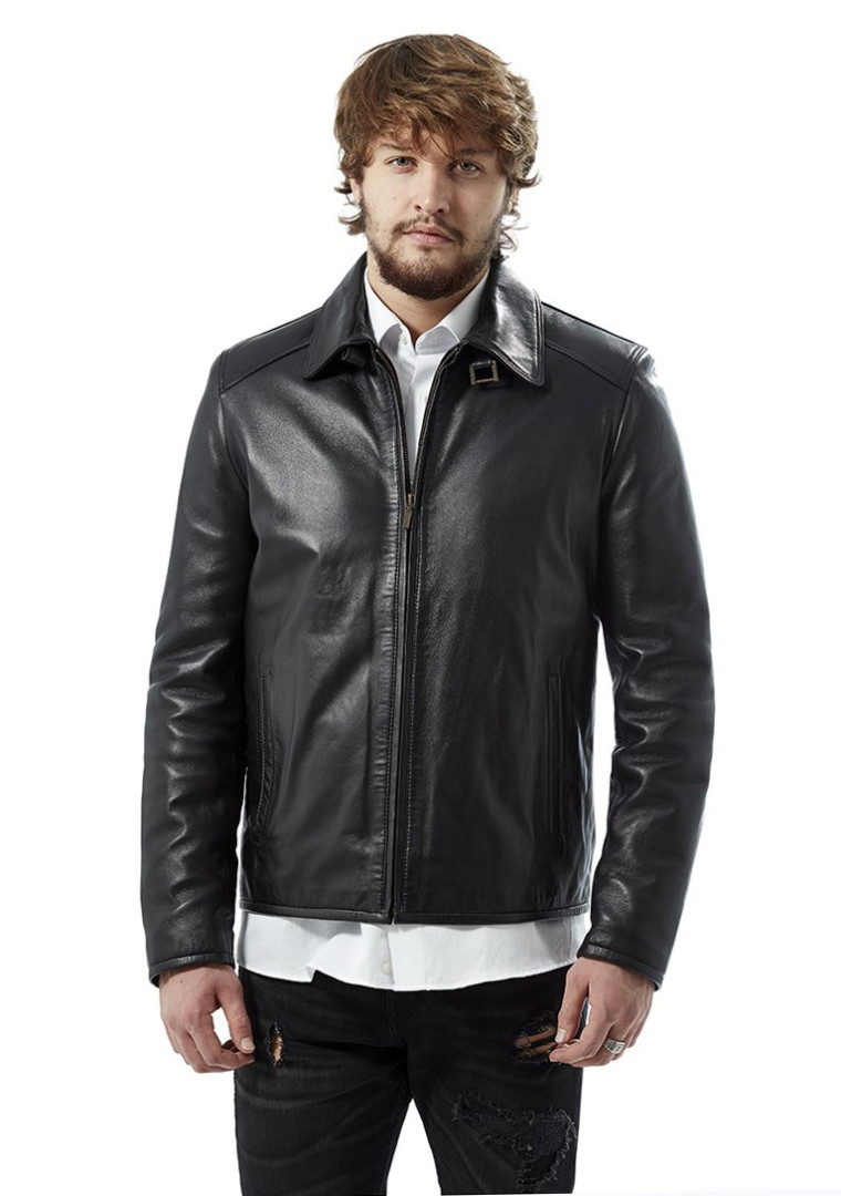 

Кожаная куртка мужская Hodore H35-1760 черная 3XL (товары доставляются из-за рубежа), Черный, H35-1760