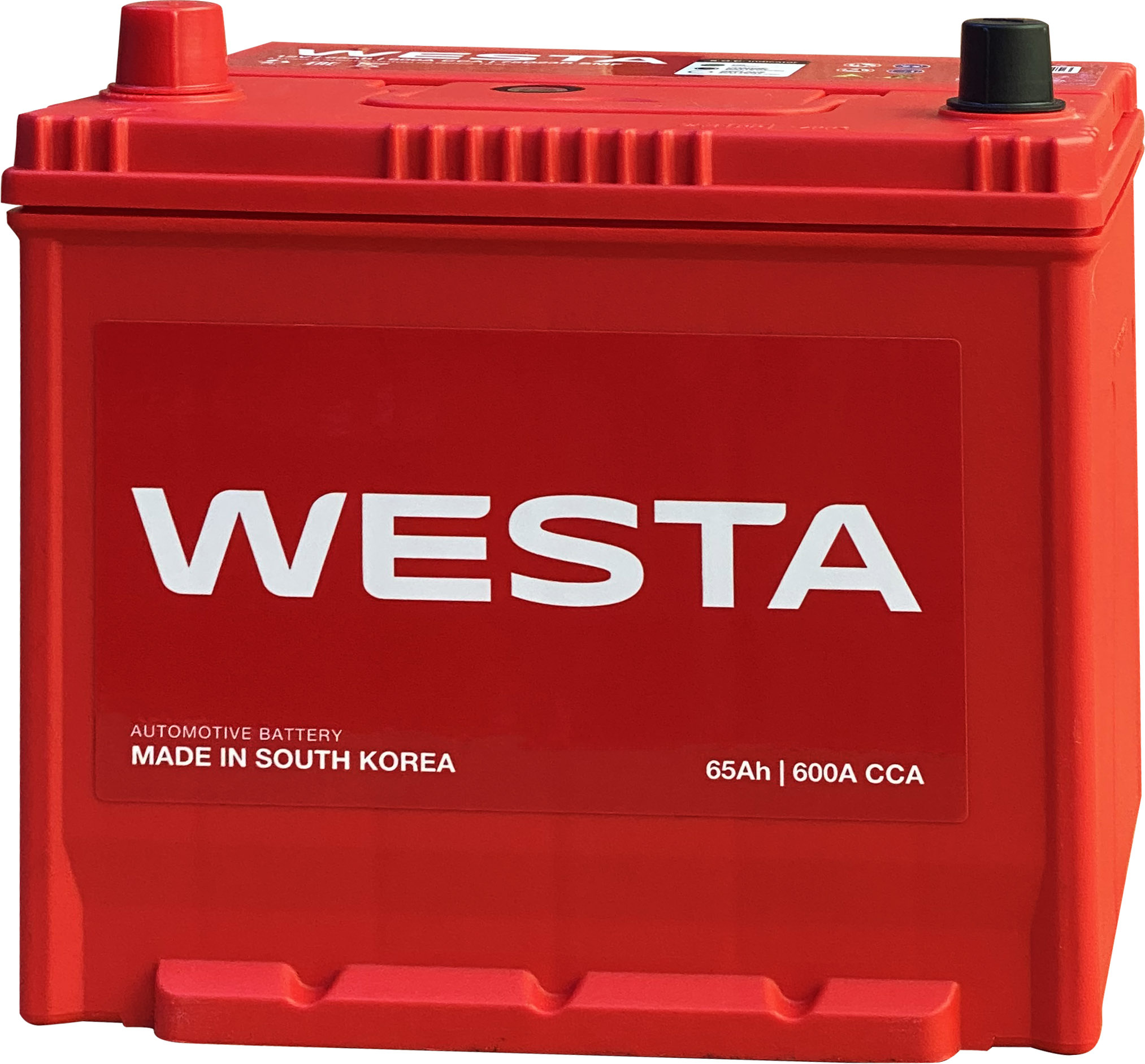 Аккумулятор WESTA Korea 75D23R SMF 65 Ач 600 А прямая полярность