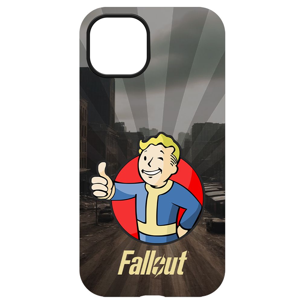 

Чехол-накладка Krutoff Soft Case Фоллаут (Fallout) - Волт-бой для iPhone 13 черный