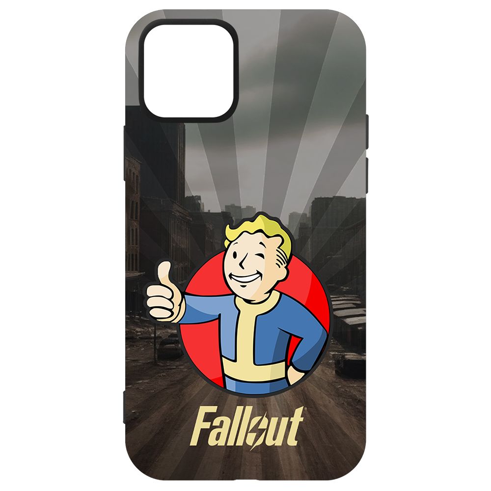 

Чехол-накладка Krutoff Soft Case Фоллаут (Fallout) - Волт-бой для iPhone 12 Pro черный