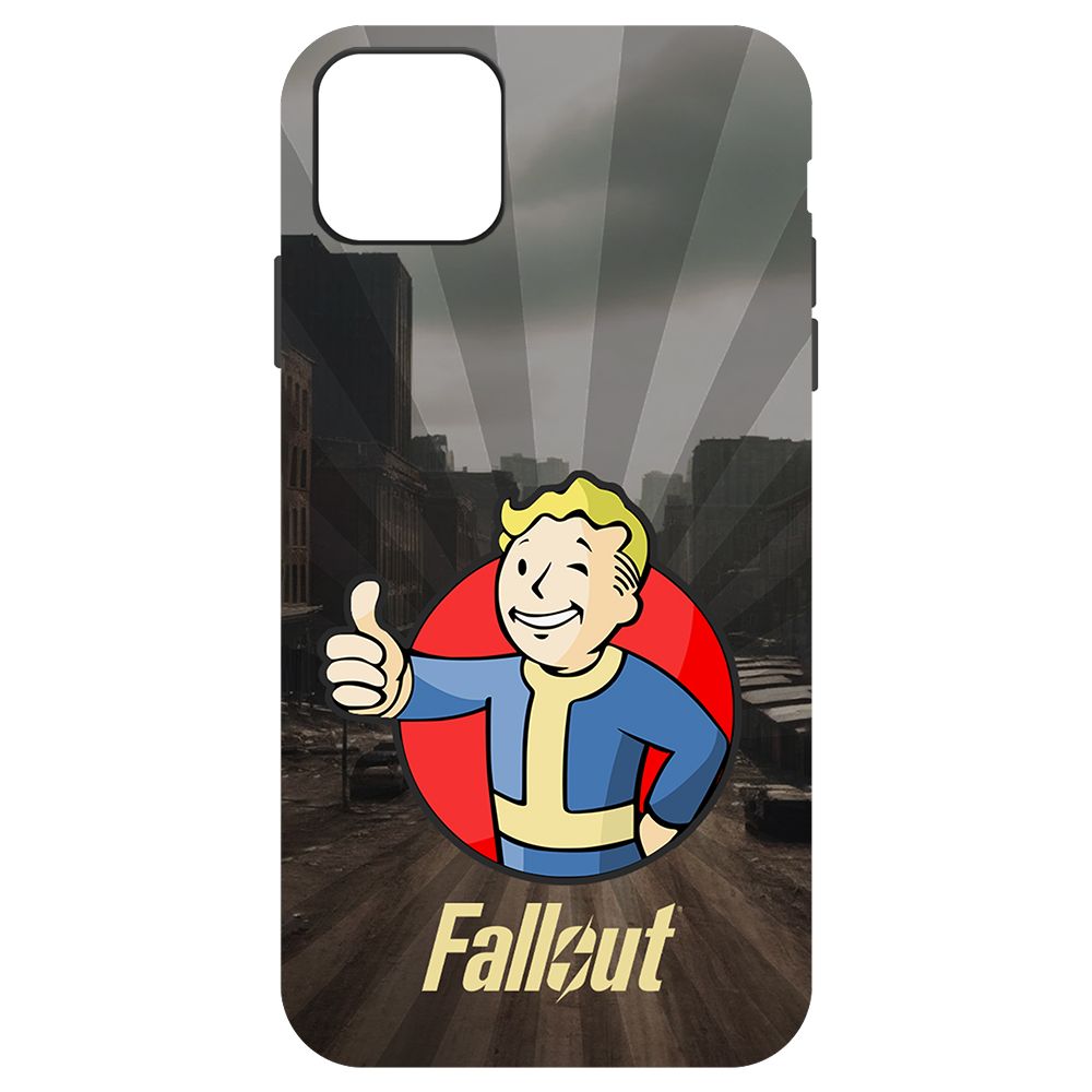 

Чехол-накладка Krutoff Soft Case Фоллаут (Fallout) - Волт-бой для iPhone 11 Pro Max черный