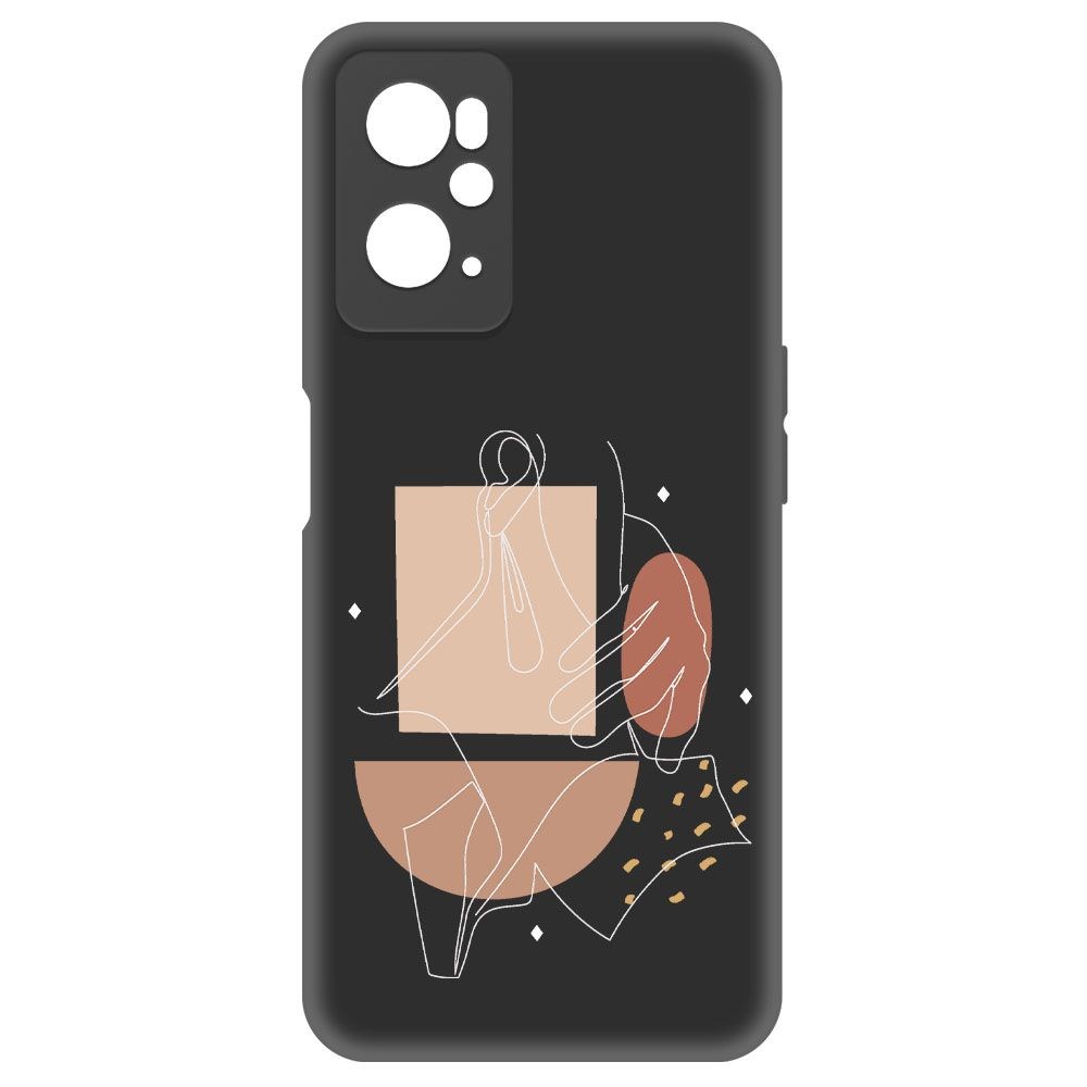 

Чехол-накладка Krutoff Soft Case Изящность для Realme 9i черный