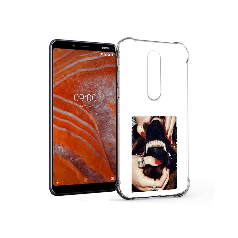 

Чехол MyPads Tocco для Nokia 3.1 Plus маникюр (PT121397.96.457), Прозрачный, Tocco