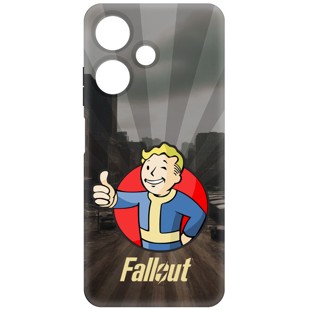 

Чехол-накладка Krutoff Soft Case Фоллаут (Fallout) - Волт-бой для INFINIX Hot 30i черный