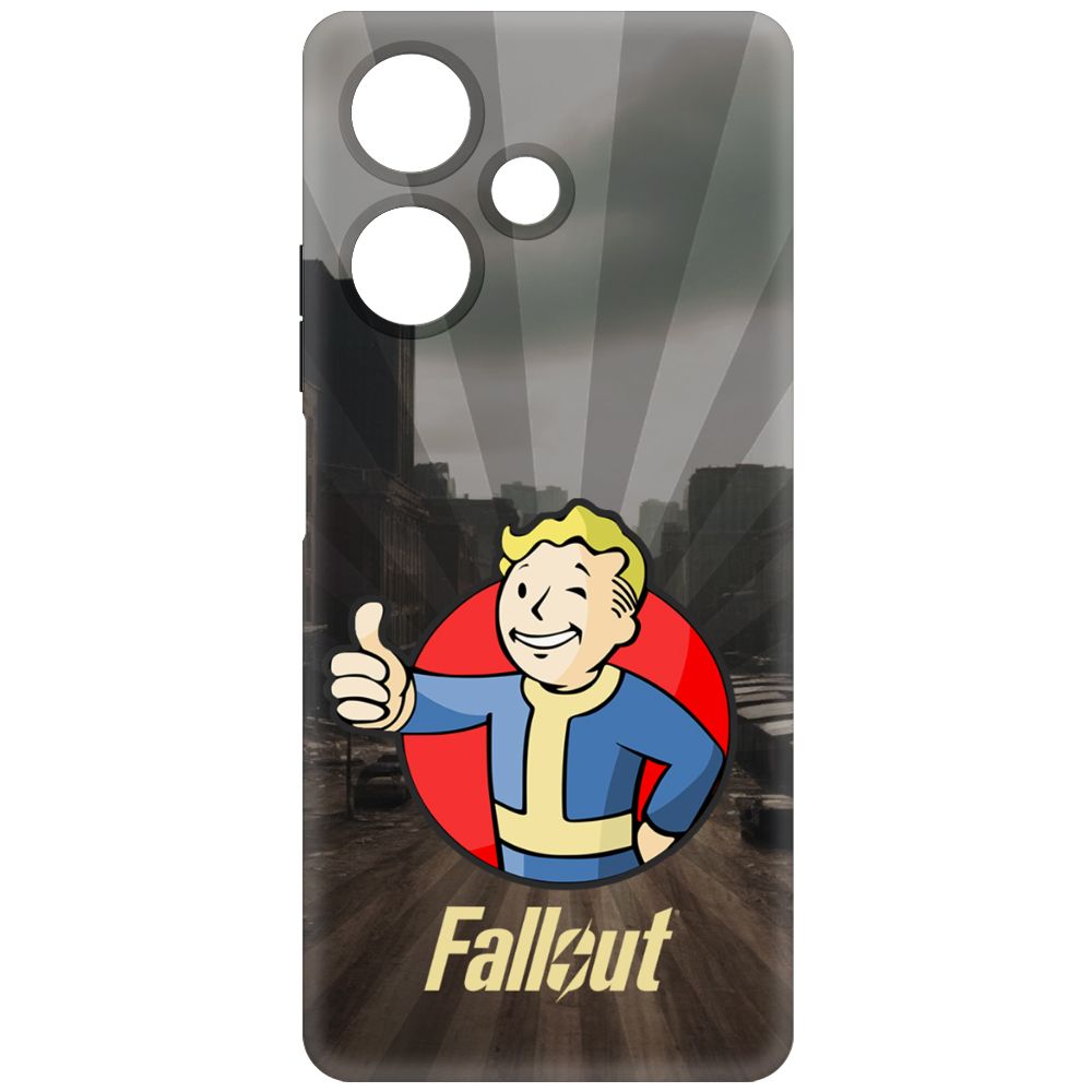 

Чехол-накладка Krutoff Soft Case Фоллаут (Fallout) - Волт-бой для INFINIX Hot 30 черный