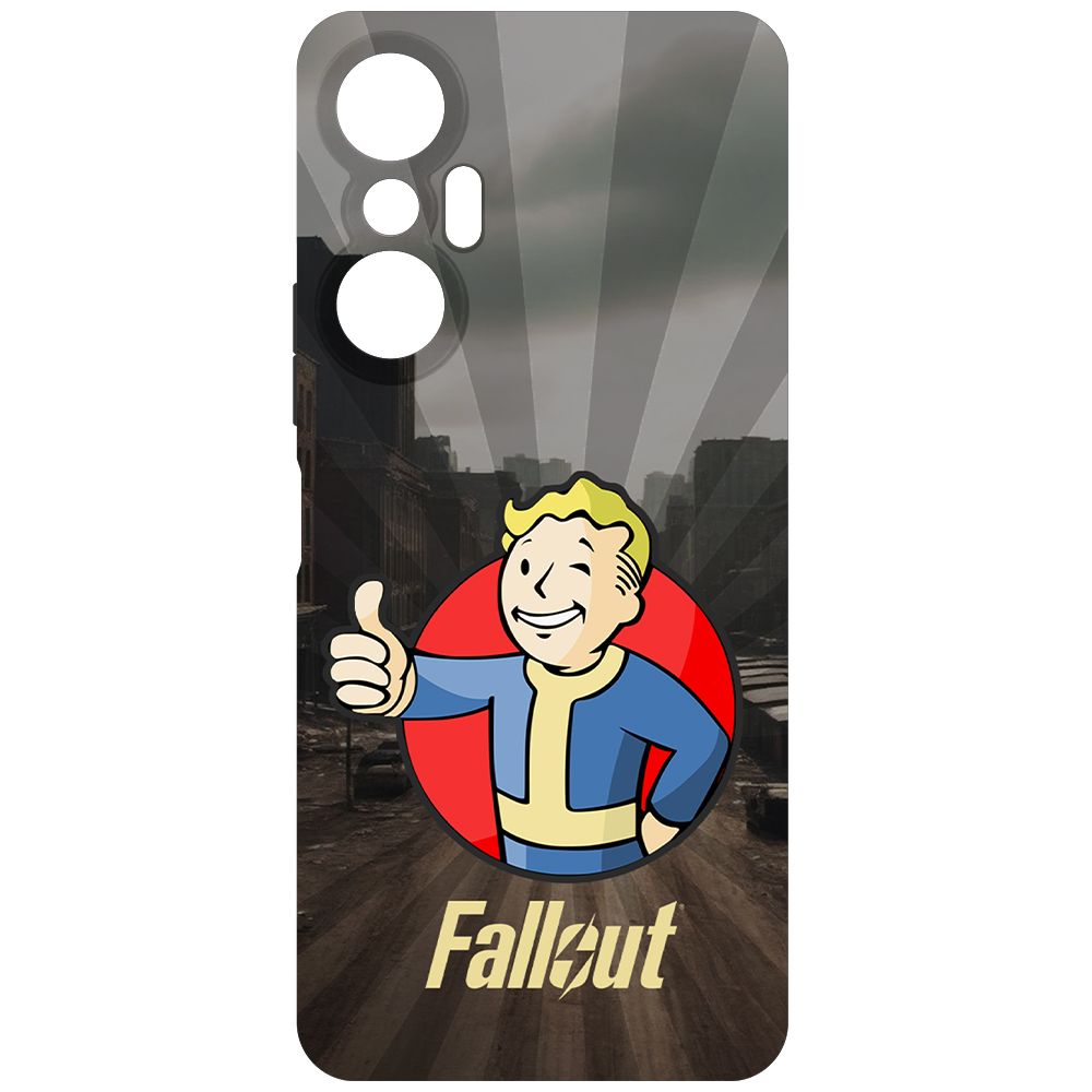

Чехол-накладка Krutoff Soft Case Фоллаут (Fallout) - Волт-бой для INFINIX Hot 20S черный