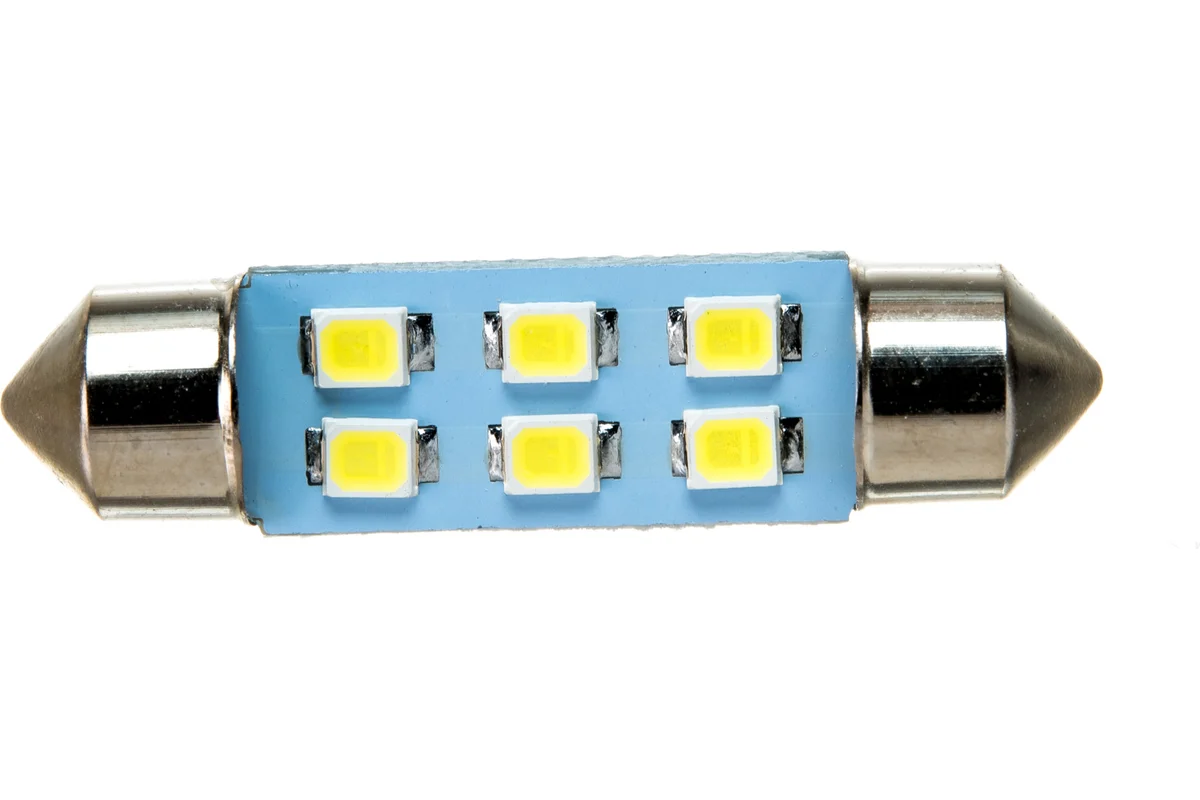 

SKYWAY Автолампа диод Т11 C5W 24V 6 SMD 1-конт 39мм белая салон S08202020