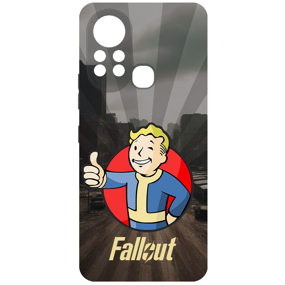 

Чехол-накладка Krutoff Soft Case Фоллаут (Fallout) - Волт-бой для INFINIX Hot 11S черный