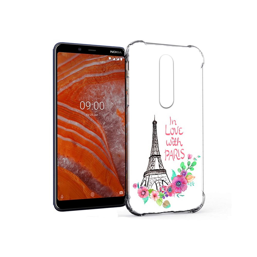 

Чехол MyPads Tocco для Nokia 3.1 Plus любимый париж (PT121397.96.452), Прозрачный, Tocco