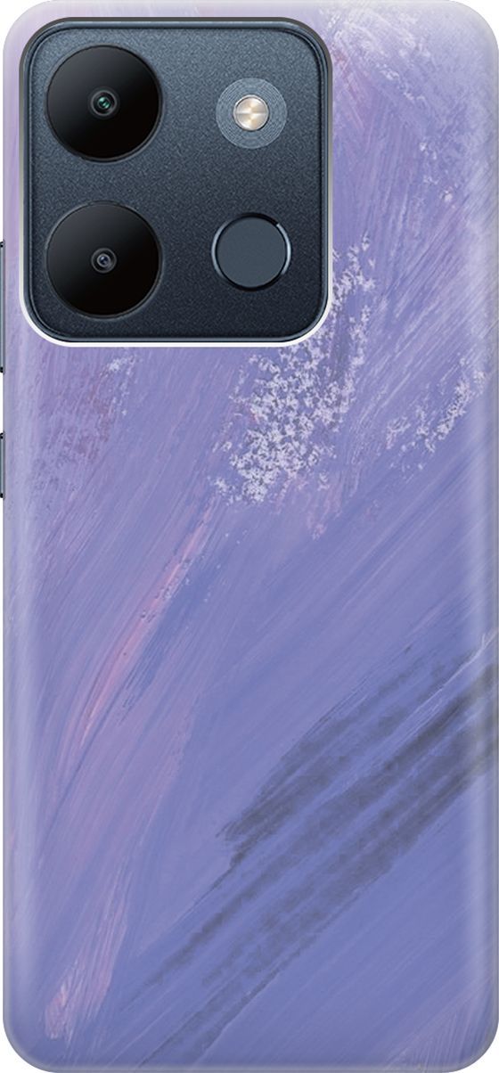 

Чехол на Infinix Smart 7/Tecno Spark Go 2023/Pop 7/Pop 7 Pro "Сиреневые мазки", Серый;фиолетовый, 158838