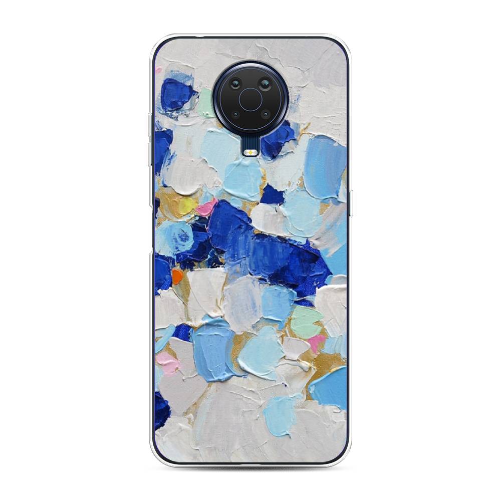 

Чехол Awog на Nokia G20 / Нокиа G20 "Холст сине-белый", Синий, 124150-10