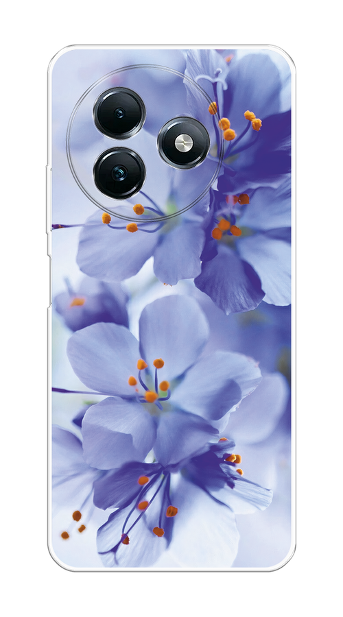 

Чехол на Itel S24 "Фиолетовые цветки", Фиолетовый;синий, 3202050-1