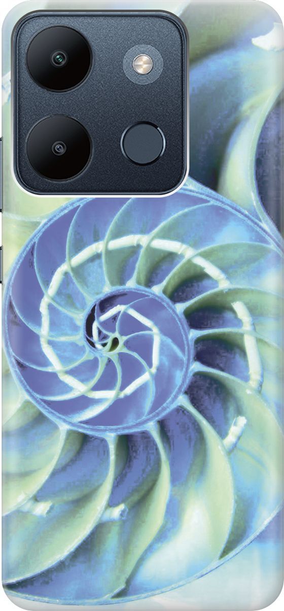 

Чехол на Infinix Smart 7/Tecno Spark Go 2023/Pop 7/Pop 7 Pro "Синяя спираль", Голубой;синий, 158848